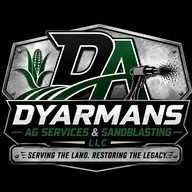 Dyarman's Ag Services & Sandblasting logo: Serving the land. Restoring the legacy.